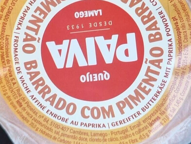 Foto da lista de ingredientes