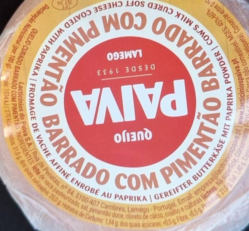 Foto da tabela nutricional