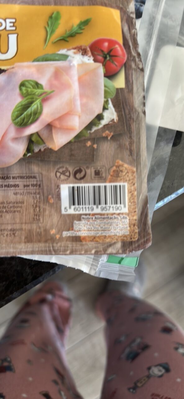 Foto da tabela nutricional
