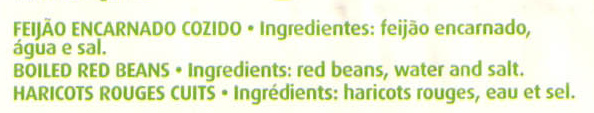 Foto da lista de ingredientes
