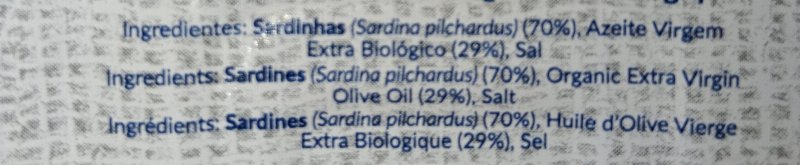 Foto da lista de ingredientes