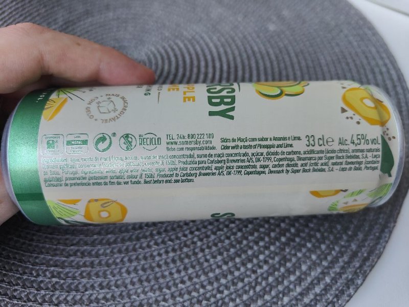 Foto da tabela nutricional