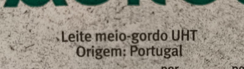Foto da lista de ingredientes