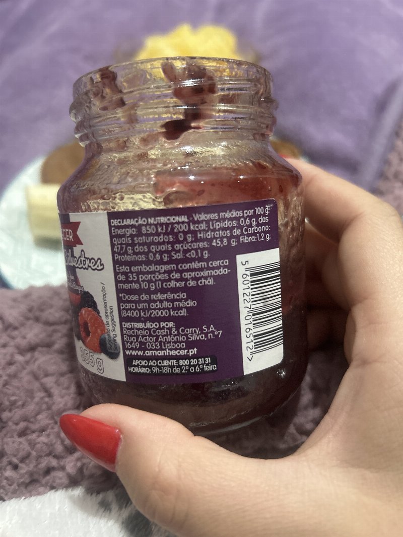Foto da tabela nutricional
