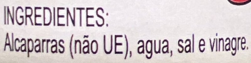 Foto da lista de ingredientes