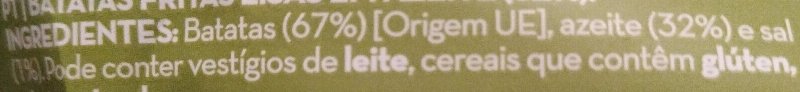Foto da lista de ingredientes
