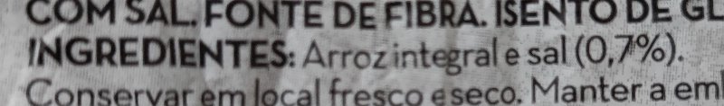 Foto da lista de ingredientes