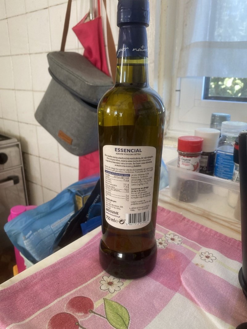 Foto da tabela nutricional