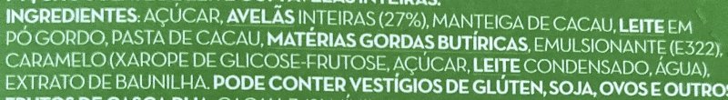 Foto da lista de ingredientes