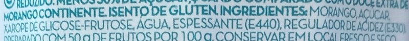 Foto da lista de ingredientes