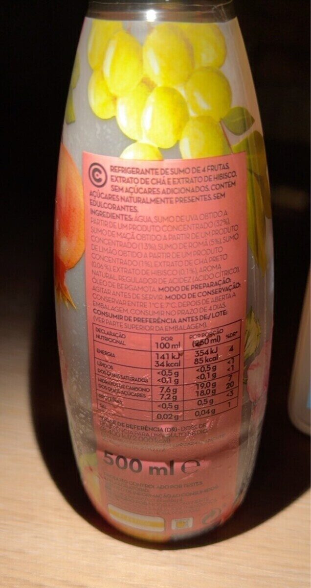 Foto da tabela nutricional