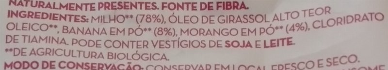 Foto da lista de ingredientes