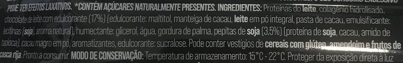 Foto da lista de ingredientes