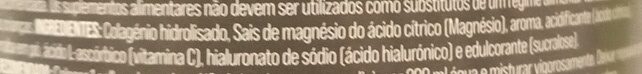 Foto da lista de ingredientes