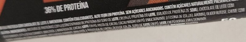 Foto da lista de ingredientes