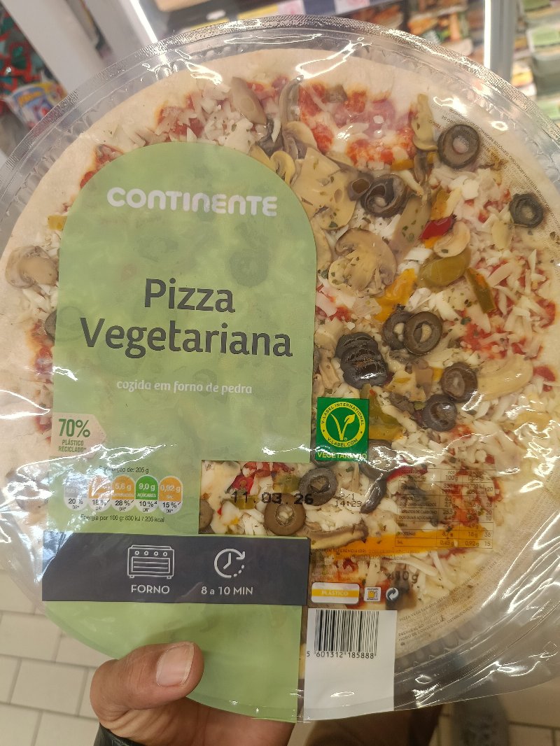 Foto da lista de ingredientes
