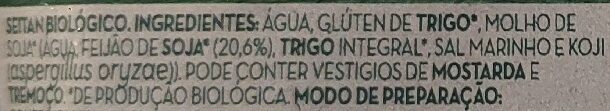 Foto da lista de ingredientes