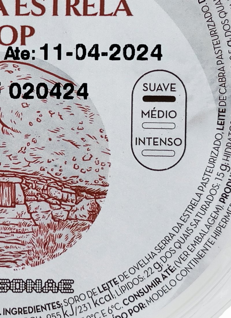 Foto da lista de ingredientes