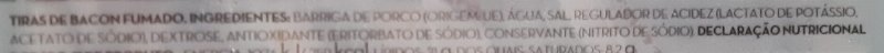 Foto da lista de ingredientes