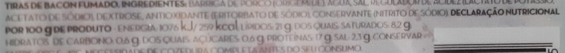Foto da tabela nutricional