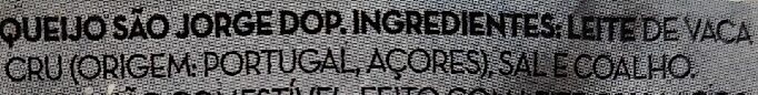 Foto da lista de ingredientes