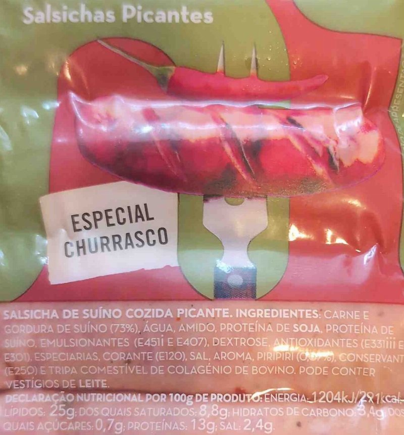 Foto da tabela nutricional