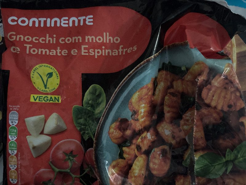Foto da lista de ingredientes