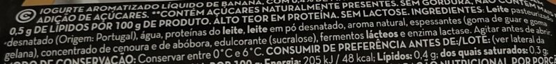 Foto da lista de ingredientes