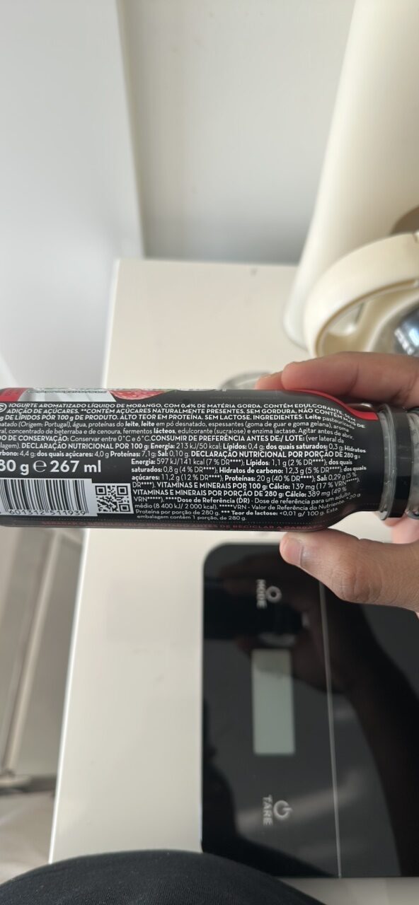 Foto da tabela nutricional