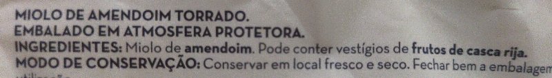 Foto da lista de ingredientes