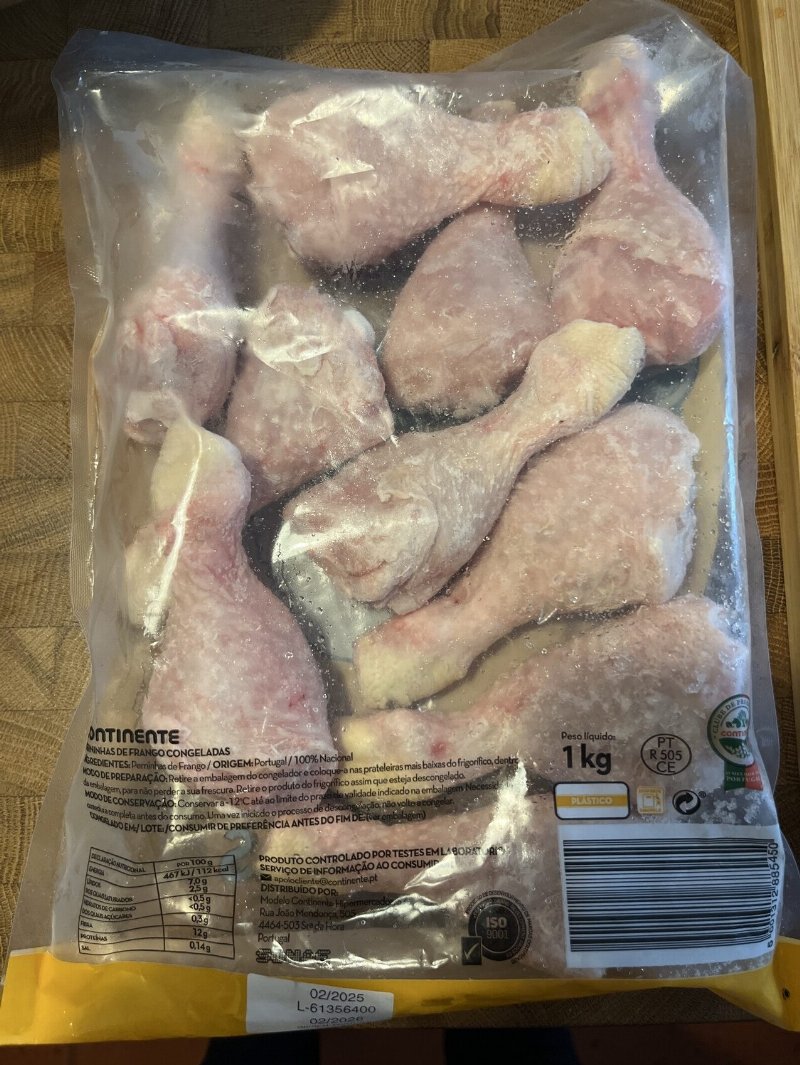Foto da tabela nutricional