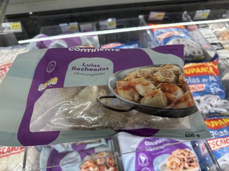 Foto da lista de ingredientes