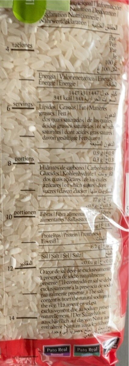 Foto da tabela nutricional