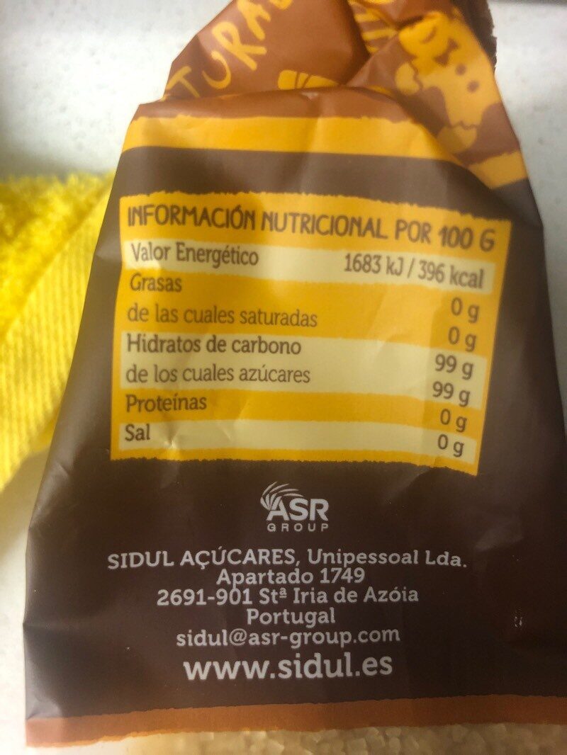 Foto da tabela nutricional