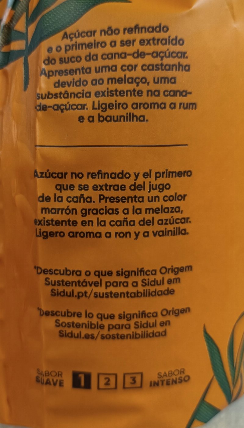 Foto da lista de ingredientes