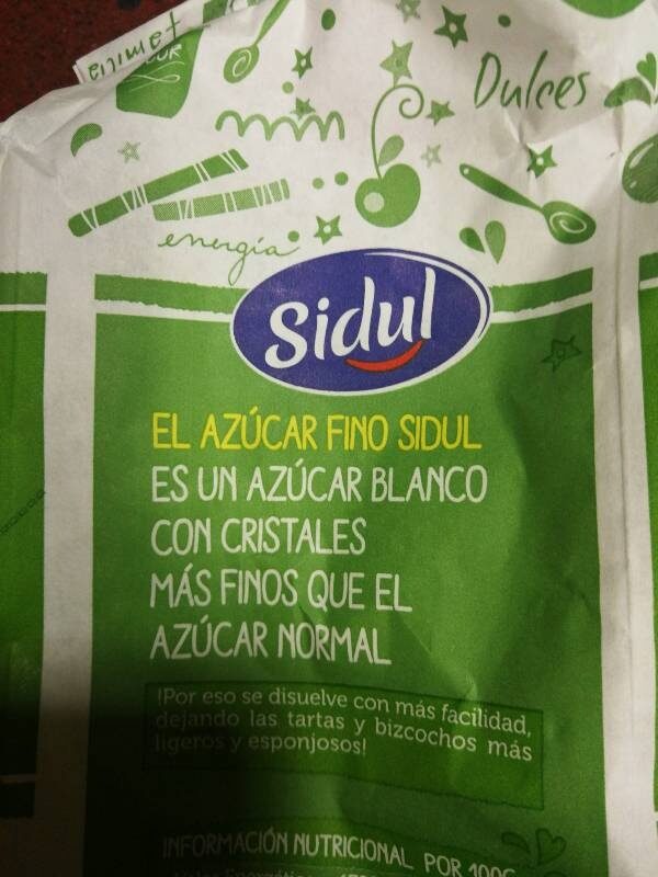 Foto da lista de ingredientes