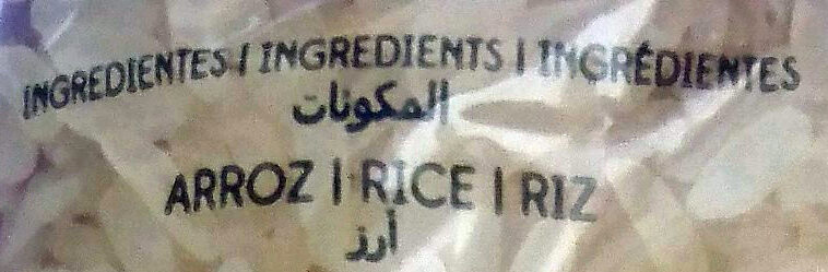 Foto da lista de ingredientes