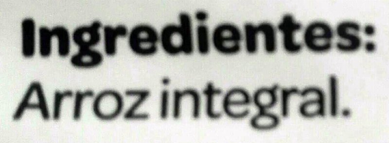 Foto da lista de ingredientes