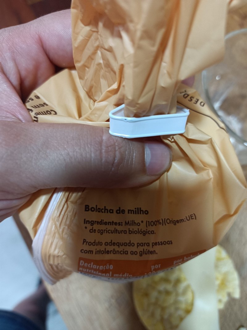 Foto da lista de ingredientes