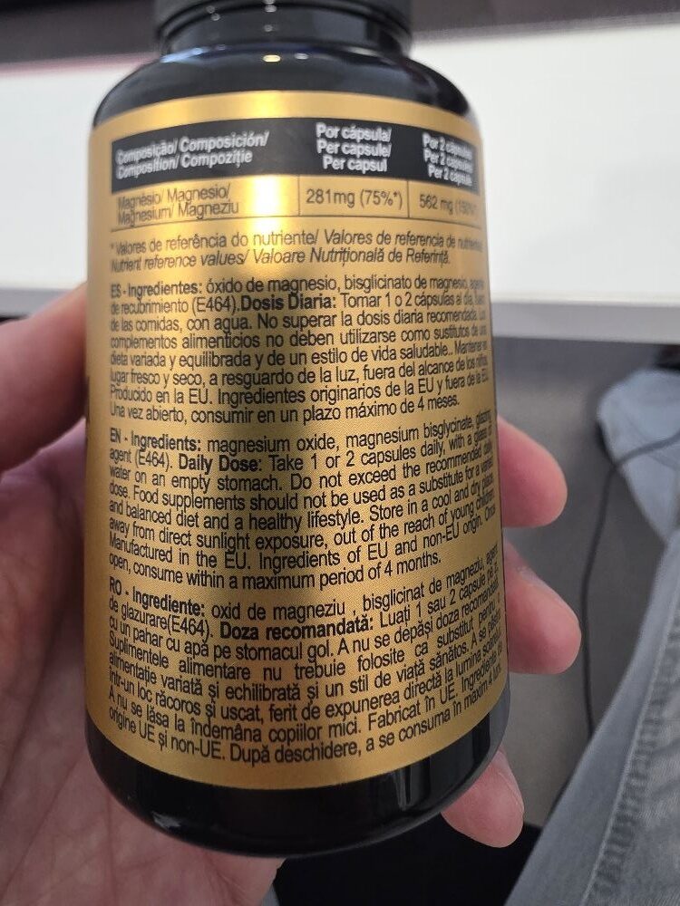 Foto da lista de ingredientes