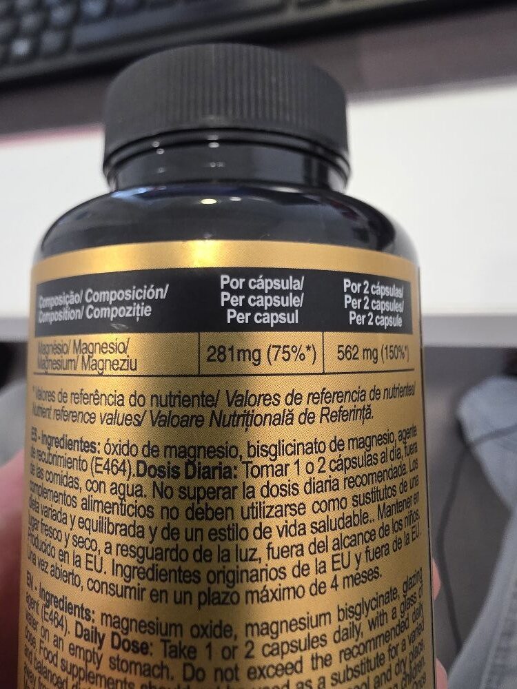 Foto da tabela nutricional