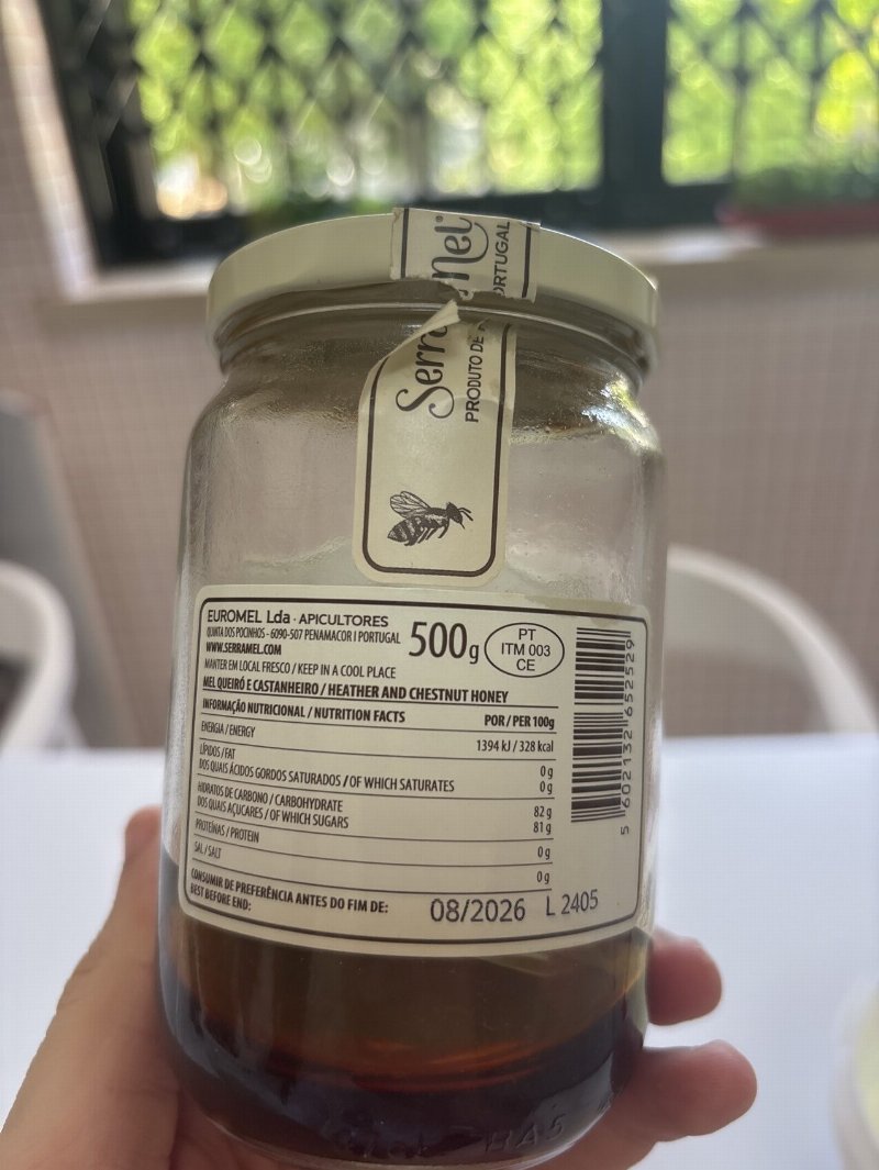 Foto da tabela nutricional