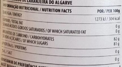 Foto da tabela nutricional
