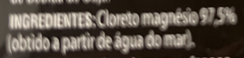 Foto da lista de ingredientes