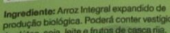 Foto da lista de ingredientes