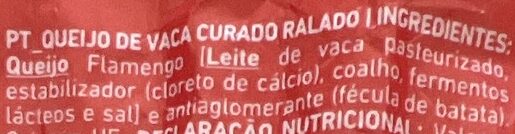 Foto da lista de ingredientes