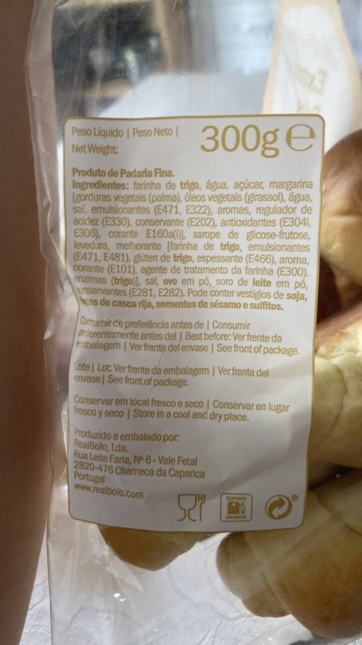 Foto da tabela nutricional