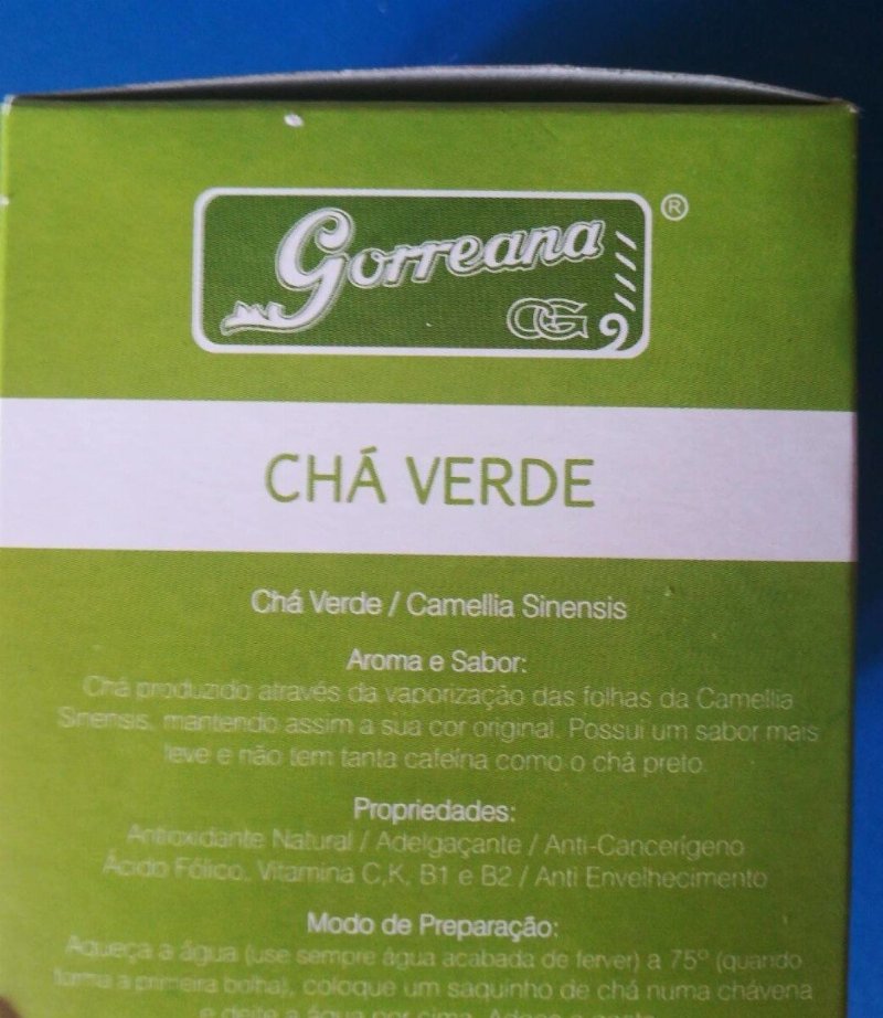 Foto da tabela nutricional