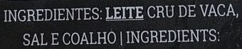 Foto da lista de ingredientes