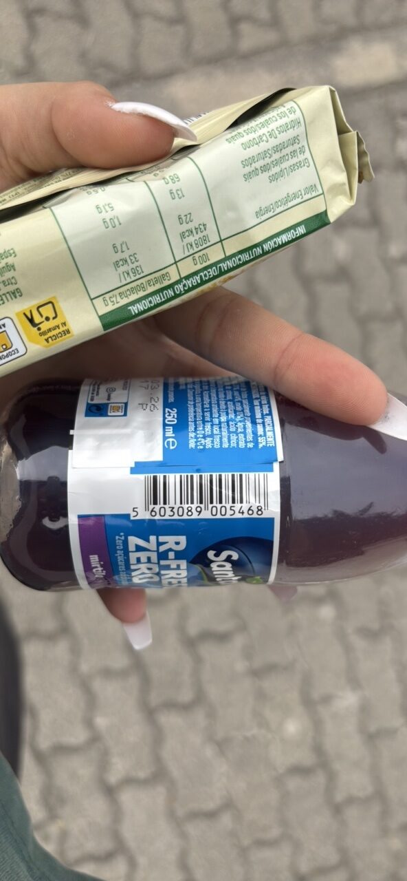 Foto da tabela nutricional